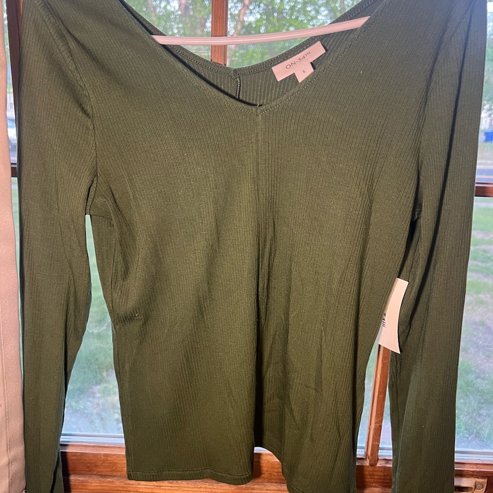 Olive Green Women's Top by Onyx